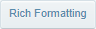 rich formatting button