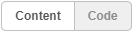 content and code buttons